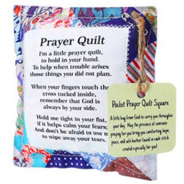 Cross-border New Fashion Creative Small Cloth Bag with Cross Small Quilt with Prayer Statement Color Sewing Gift