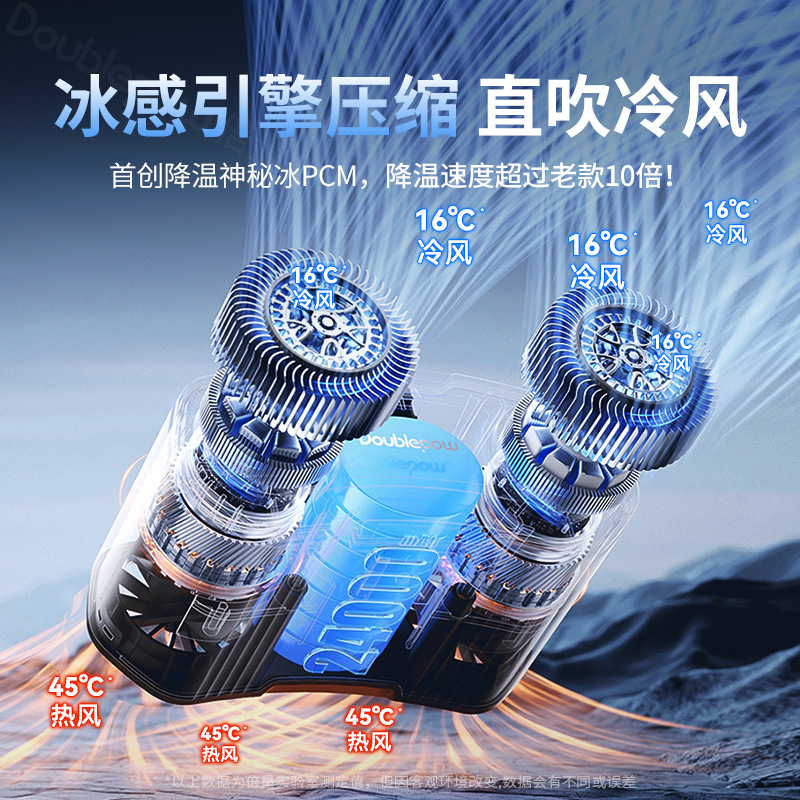 Portable Waist-Mounted Fan for Summer Outdoor Construction Site Charging Small Electric Fan to Cool the Waist