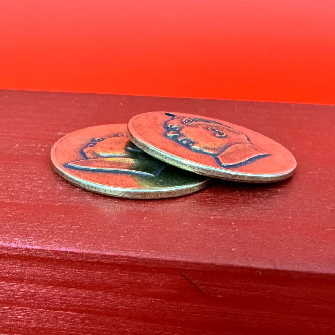 Manufacturer Wholesale Handmade Brass Retro Fur Grandpa Keychain Car Pendant Pendant Pure Copper Statue Ornaments