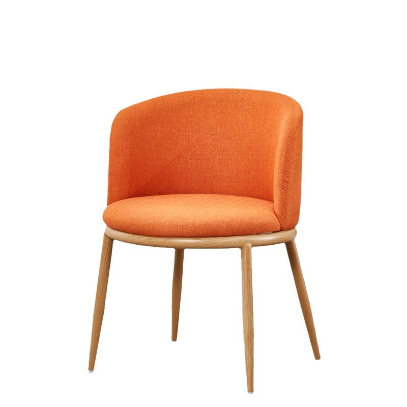 Nordic Simple Wooden Table Small Apartment Metal Log Small Round Table Imitation Solid Wood Side Table Corner Table Tea Table Negotiation Small Round Table