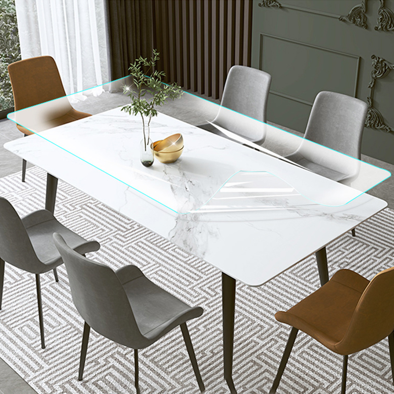 Thick transparent furniture film solid wood dining table and tea table oil-proof stickers no glue kitchen table desktop protective film