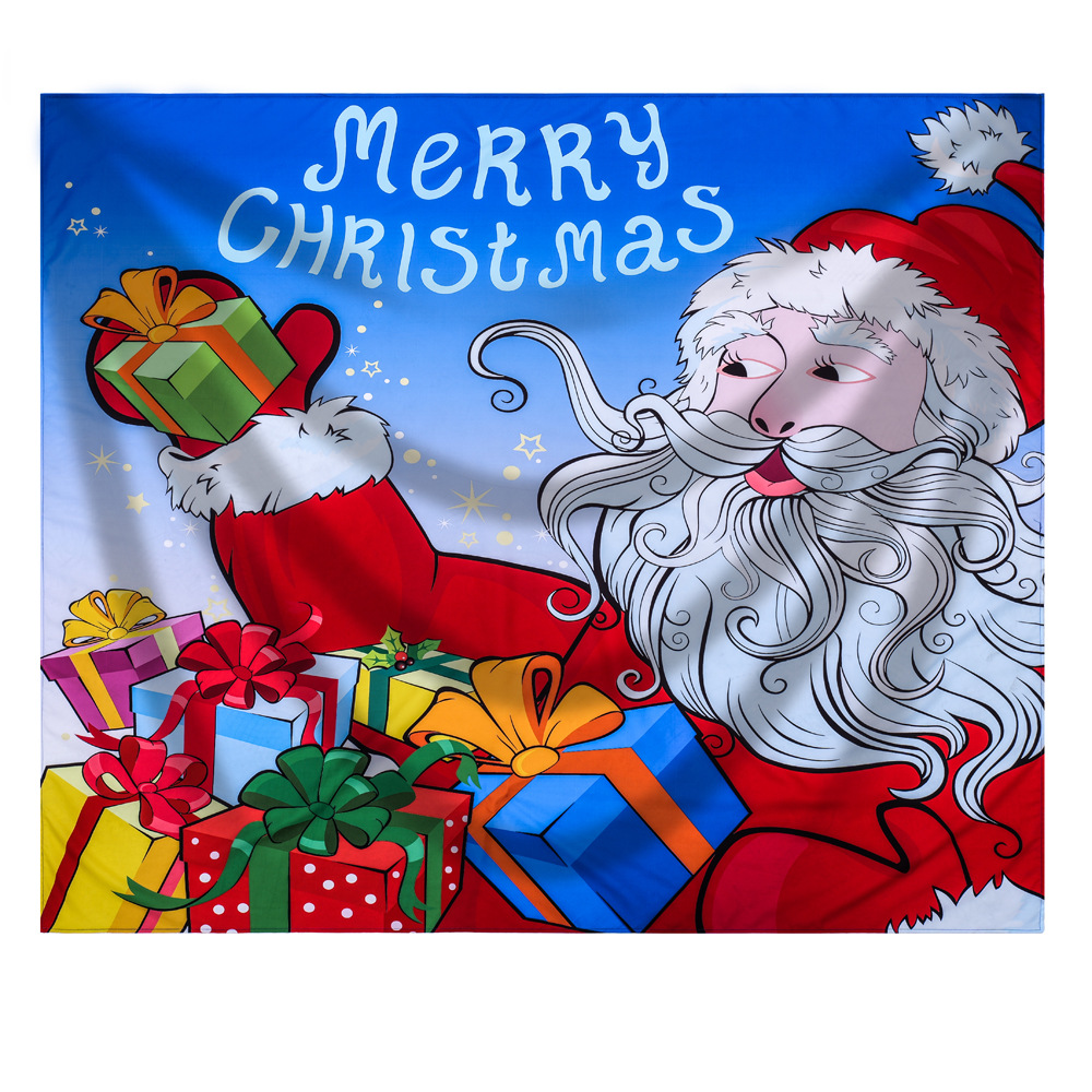 Manufacturer Specializes in Cross-Border Popular Amazon Christmas and Halloween Tapestry Hanging Cloth Background Cloth Ins Style Hanging Cloth Decorative Cloth
