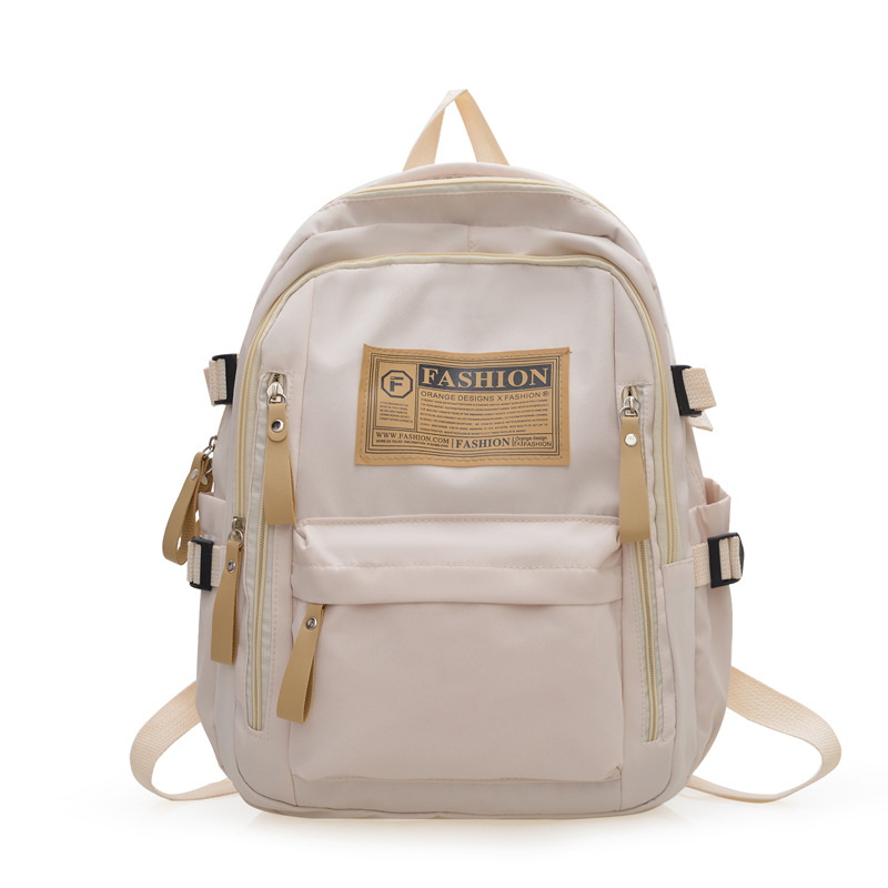 Casual Student Bag, Travel Backpack, Computer Backpack, Pure Color, Ultra-Light, Large-Capacity School Bag for Middle and High School Students to Reduce Burden