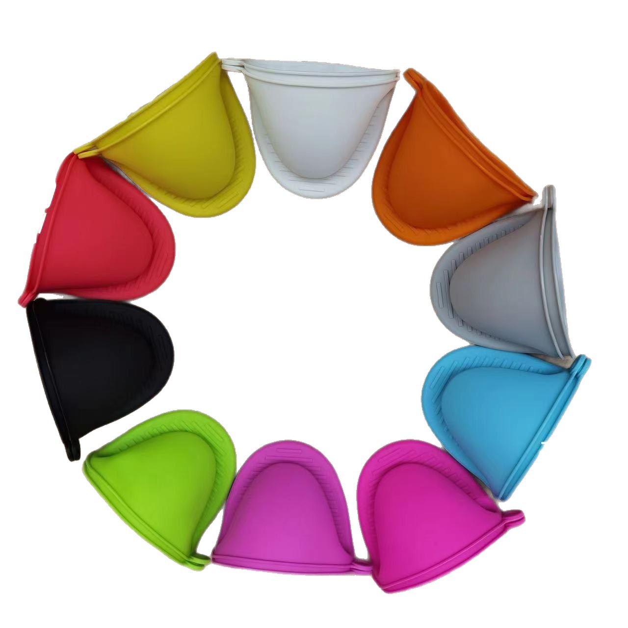 Direct Sale 43g Thickened Silicone Heat-Resistant Gloves for Oven, Microwave, Air Fryer, Kitchen Anti-Scald Silicone Hand Clips