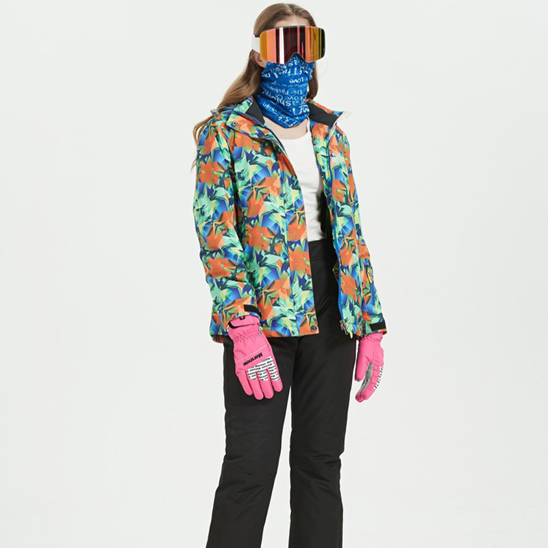 Export French Ski Clothing for Women, Snowy Ski Resort Ski Clothing, Windproof and Warm Ski Clothing