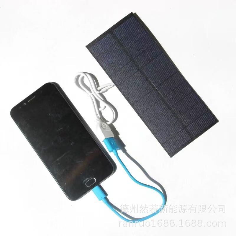 5V Solar Charging Panel Digital Digital Products Outdoor Solar Photovoltaic Power Generation Panel Outdoor Equipment Emergency Use