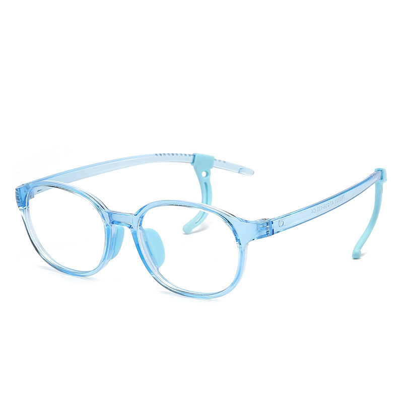 New Fashionable Kidsren's Glasses Frame for Girls Aged 8-12, Anti-Blue Light Myopia Frame for Boys, Soft Tr Simple Style for Primary School Students