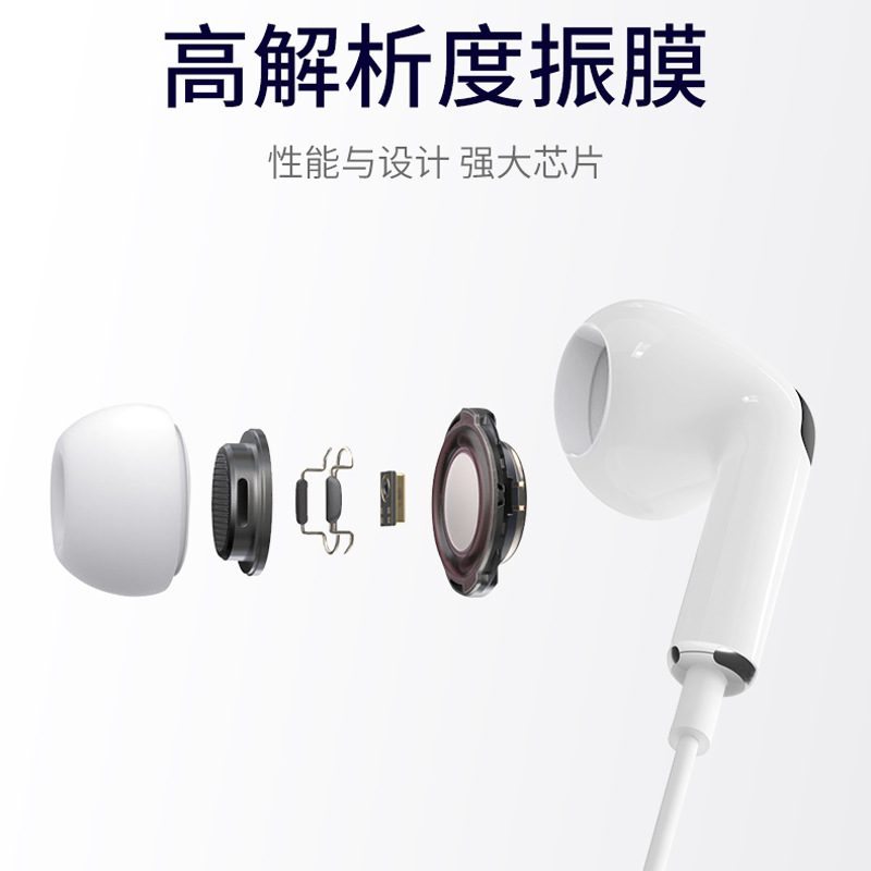 In-Ear Headphones Are Suitable for Apple 3Rd Generation Bluetooth 3.5mm Wired Music Control Type-C Wired Multi-Interface