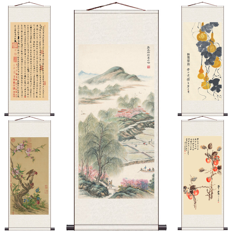 Живопись "Предисловие к Орхидейному павильону" Ван Сицзи, декор для гостиной