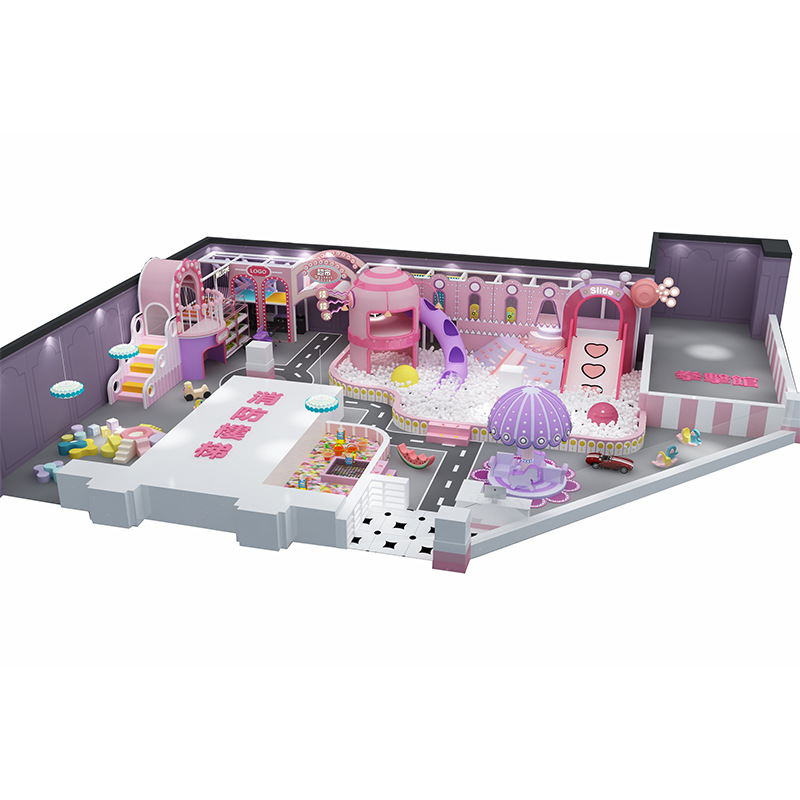 Large Naughty Castle Park Playground Equipment Shopping Mall Indoor Slide Trampoline Entertainment Facilities Source Manufacturer