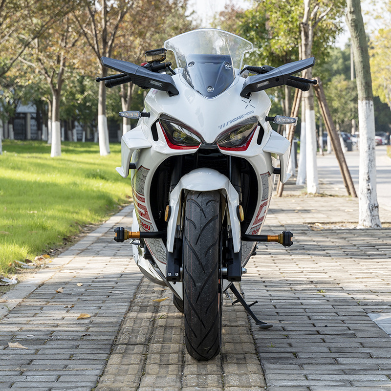 Cross-Border 400Cc Double-Cylinder Water-Cooled Motorcycle Export Can Be Taken with Brand Sports Car Ducerson Dk400 Adult Racing Motorcycle