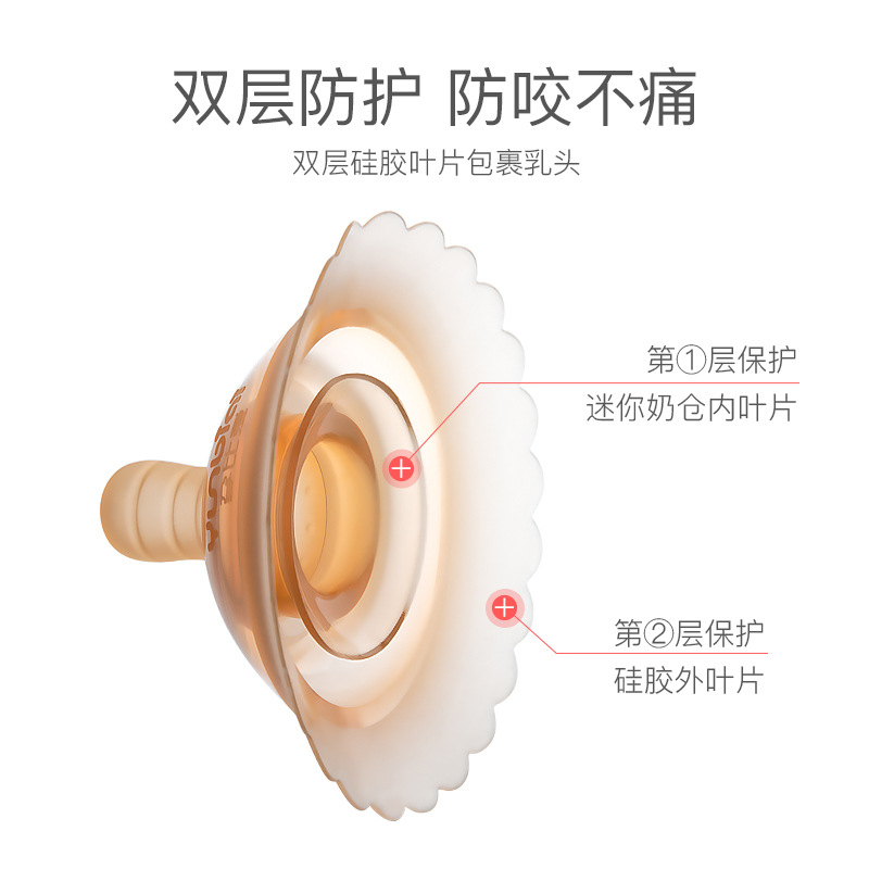 Nipple Protector, Nursing Pacifier Cover, Indented Auxiliary Breastfeeding Shield, Nipple Patch, Nipple Patch, Anti-Bite