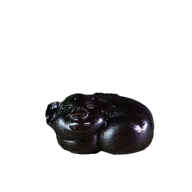 A variety of leather black wood hand pieces ebony wood carving ornaments craft gifts solid wood carving brave health care ball and other wholesale