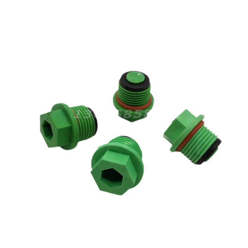 PPR plug wholesale ppr plug 4 points 6 points 1 inch with sealing ring free raw material with plastic double leather ring plug