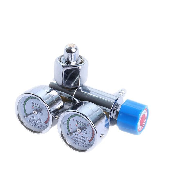 Medical Oxygen Cylinder Oxygen Gauge Oxygen Pressure Gauge Dual Gauge Valve Pressure Reducer Valve Precise Durable High Precision