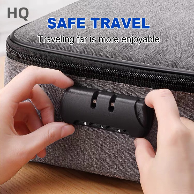 Travel password lock luggage bag lock accessories thumb lock cosmetic bag backpack satchel password accessories fixed lock