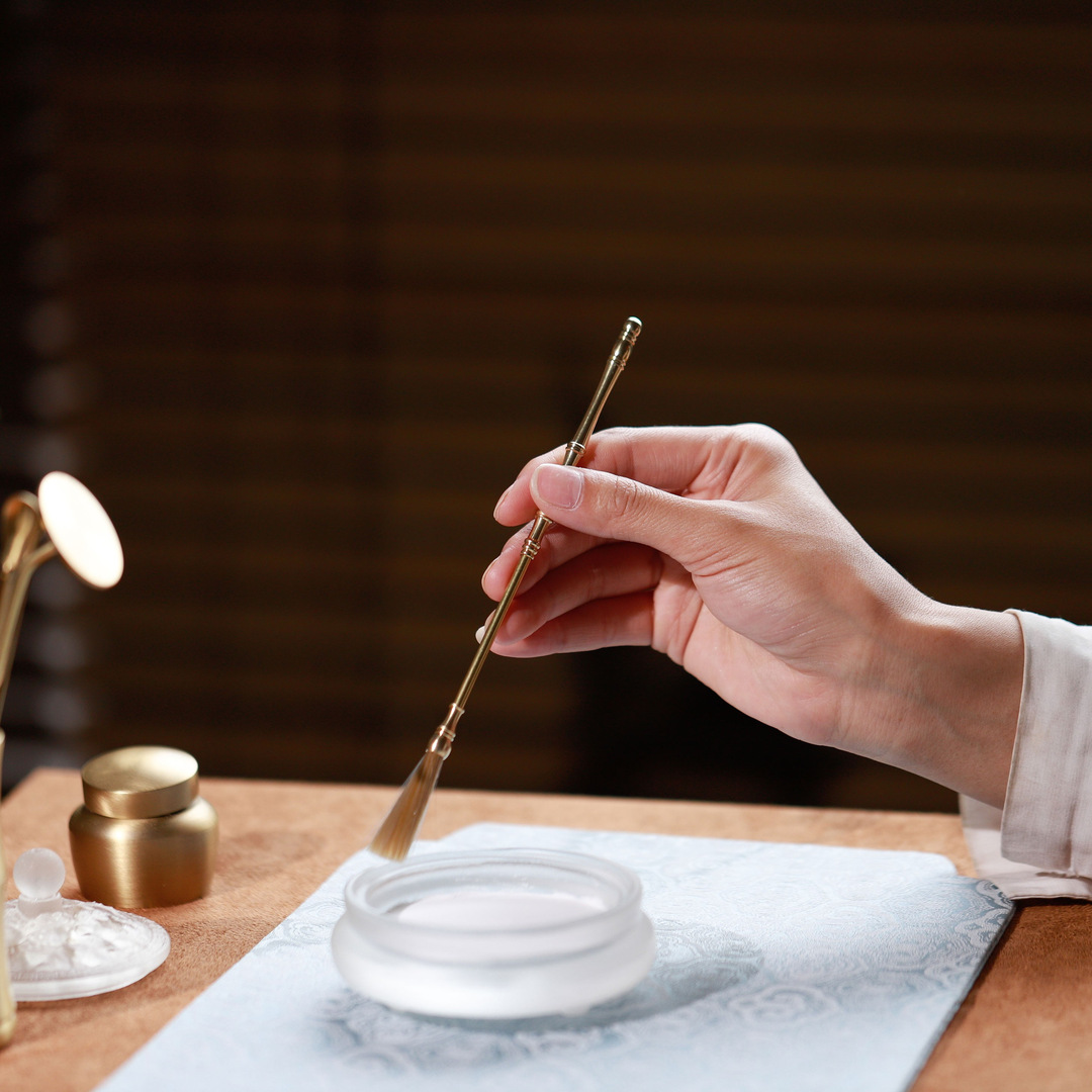 Incense burner incense printing pure brass incense tools bulk sandalwood wholesale incense gray incense spoon incense brush incense spoon incense powder five-piece set