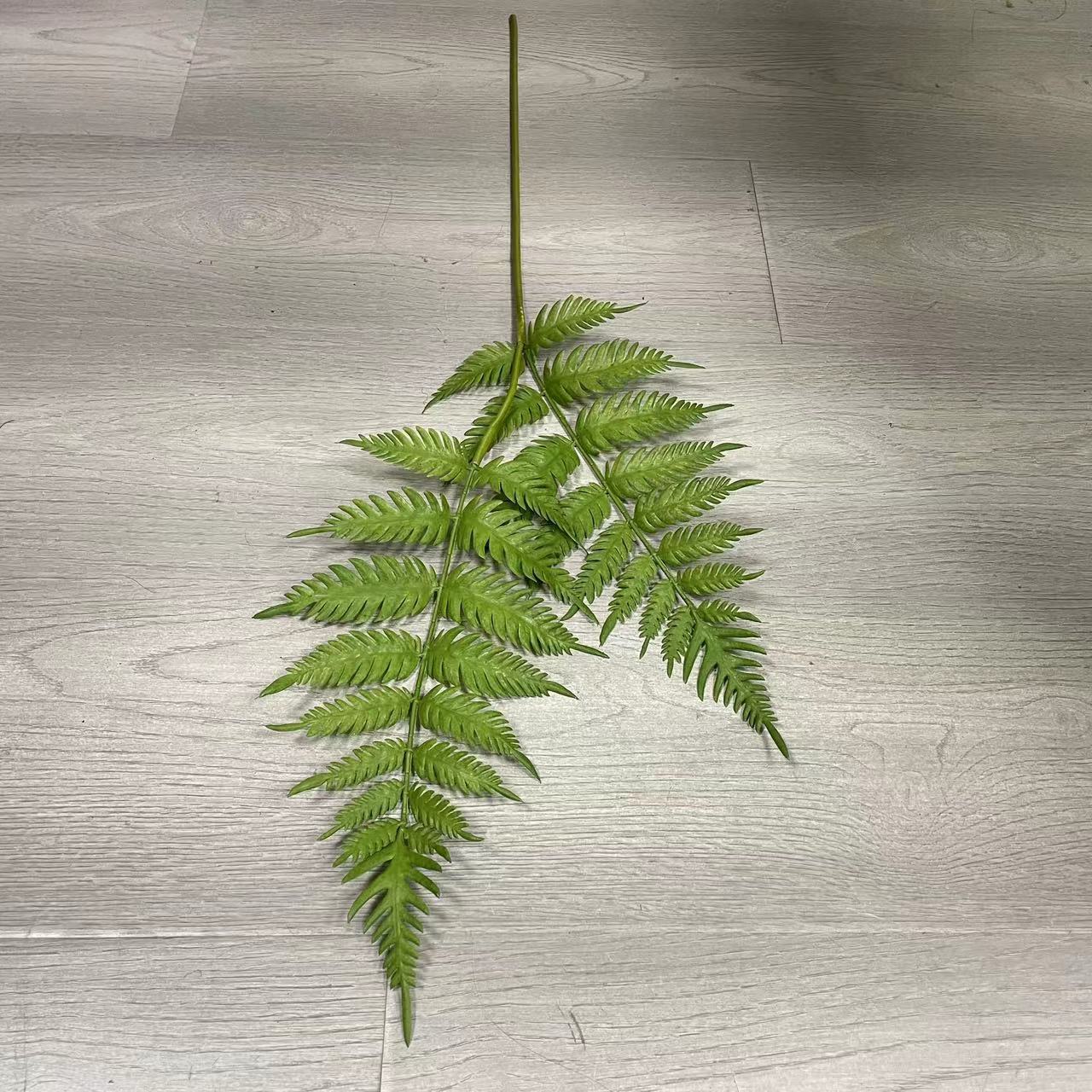 Simulation Pteridophyte 2 Forks Small Fern Leaf Monolithic Persian Green Plant Decorative Plant Wall Engineering Soft-fitting Fern Mori