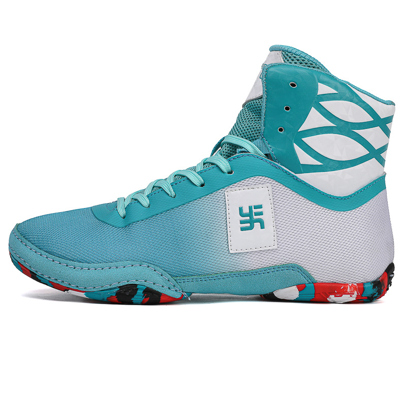 Новые ботинки для борьбы, мужские тренировочные ботинки, боксерские ботинки средней высоты, дышащие фитнес-ботинки