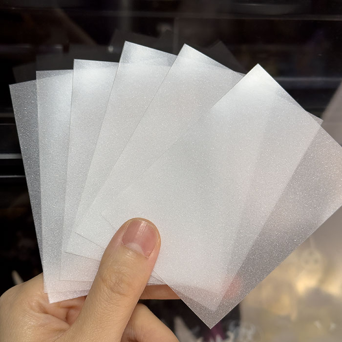 in stock double-sided frosted outer bladder card sleeve 68.5*94mm100 high-permeability frosted texture feel smooth game king