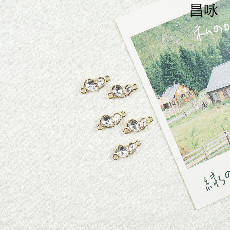 Hair Accessories, Headwear Accessories, Earrings Accessories, DIY Jewelry Accessories, Origin and Supply, One Diamond Water Drop Pendant