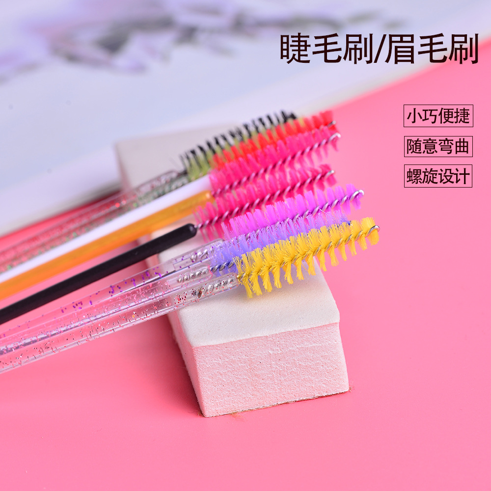 Disposable Eyelash Brush Eyelash Comb Makeup Tools Eyebrow Comb Curl Eyebrow Brush Nylon Makeup Brush