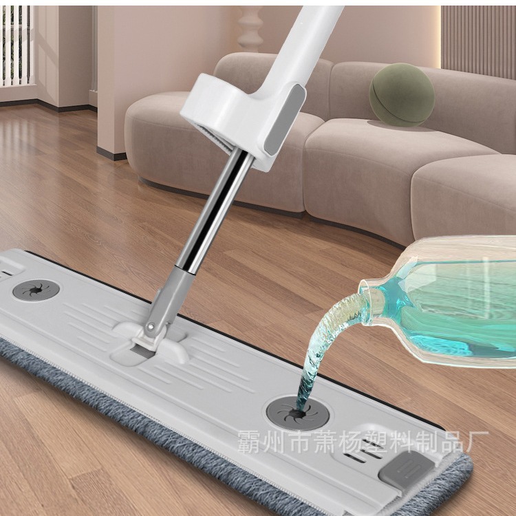 Hand-free mop household without hand-washing a mop ceiling mop cloth lazy mop artifact wet and dry dual-use flat