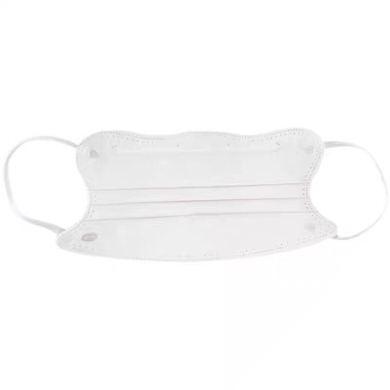 Ins Style V-Shaped Face Slimming Macaron Morandi Color Adult Protective Mask Pure Color Wavy Butterfly Shape Breathable Small Face