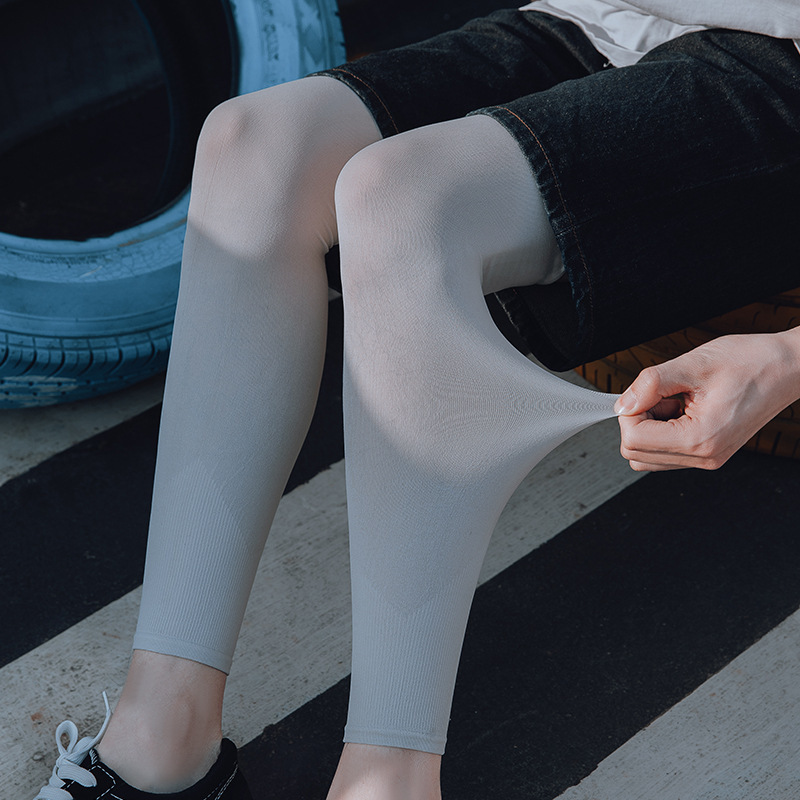 Sunscreen Leg Cover Over Knee Thin Summer Ice Silk Outdoor Riding Running Sports Breathable Long Men's and Women's Quick-drying Leg Protection