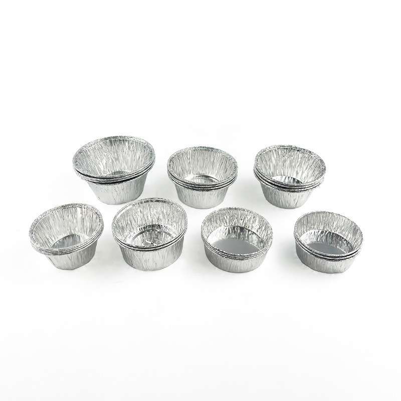 Disposable Aluminum Foil Tart Tray Portuguese Egg Tart Base Mold Baking Non-Stick Household Aluminum Foil Cup