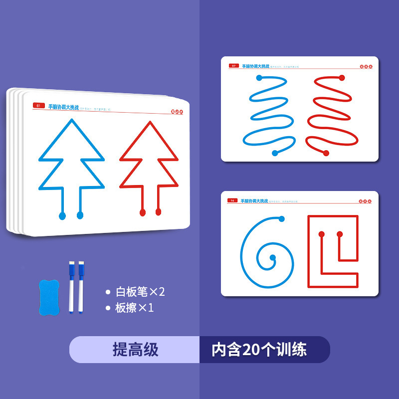 Left and Right Brain Development Toys for Young Children Whole Brain Thinking Training Concentration Attention Fine Movement Exercise Teaching Aid