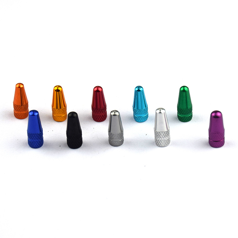 Ten-color French valve cap CNC bicycle aluminum alloy French nozzle air nozzle cap color air nozzle cover valve cover