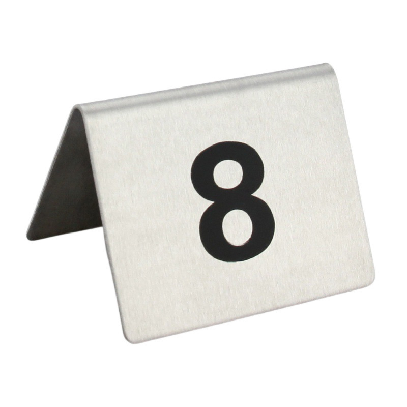 Table Number Plate Number Plate Stainless Steel Seat Plate Dining Table Number Plate Table Number Plate Restaurant Number Plate