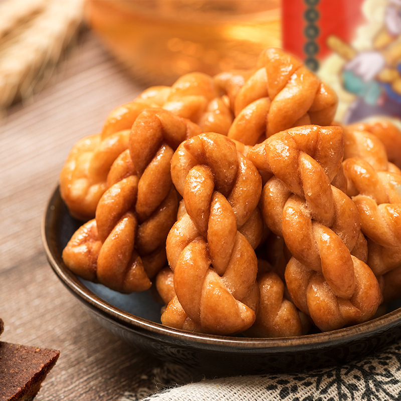 [Three Squirrels Wukong Twist 108g] Black Sugar Twist Office Snacks