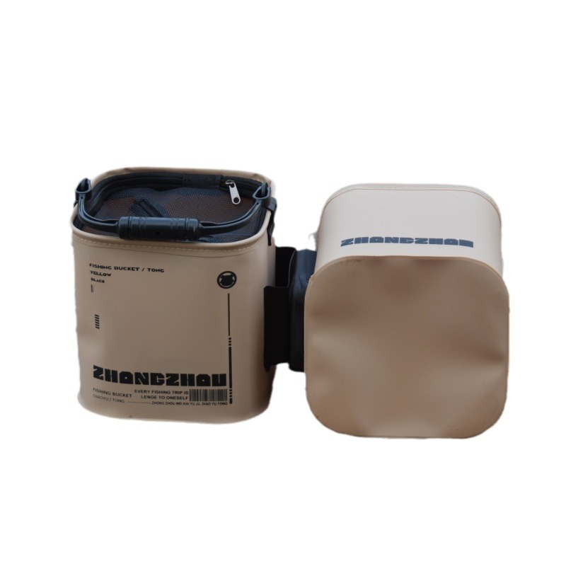 Multi-functional foldable fish bucket Luya wild fishing portable wear-resistant portable bucket wholesale