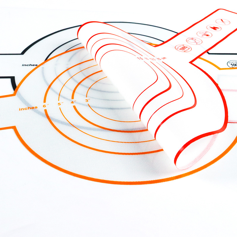 0.4mm Bread Baking Mat Long Handle Transfer Dough Pizza Baking High Temperature Non-Stick Pad Dutch Baking Mat