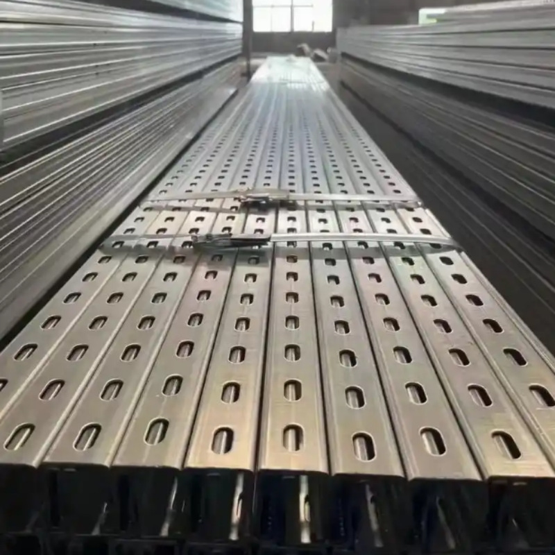 Ready-Made C-Shaped Steel, U-Shaped Steel, Roof Joists, Hot-Dip Galvanized Decorative Ground-Mounted Photovoltaic Brackets for Power Stations