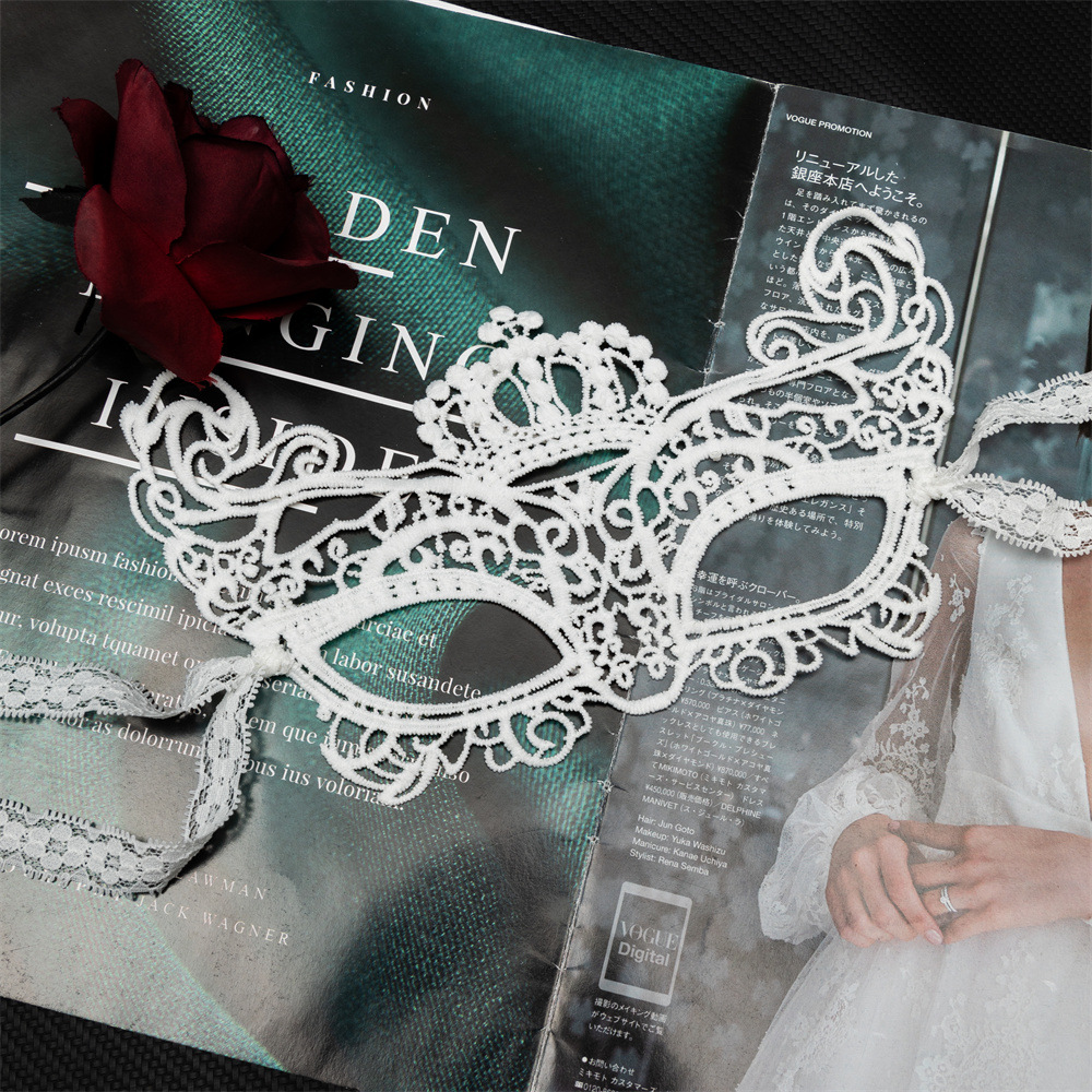 New sexy lingerie accessories sexy lace perspective fairy strap hollow eye mask Princess accessories 9012