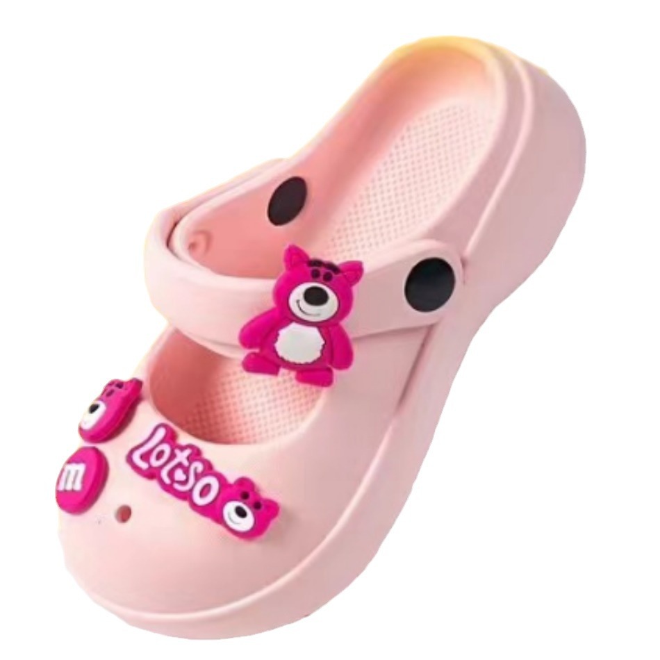 Cute Princess Girls EVA Hole Shoes Summer New Princess Mary Jane Indoor Soft Sole Outer Wear Sandals Wholesale