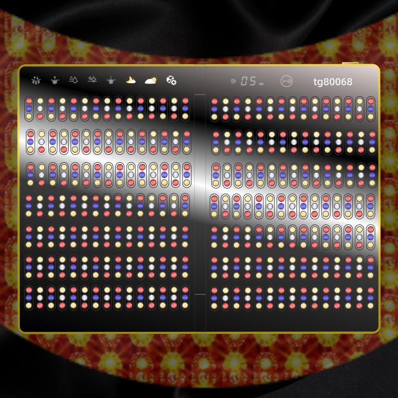 Улучшенная версия складного экрана, большой ряд лампы, косметический прибор, LED складной большой ряд лампы, заводская настройка ODM