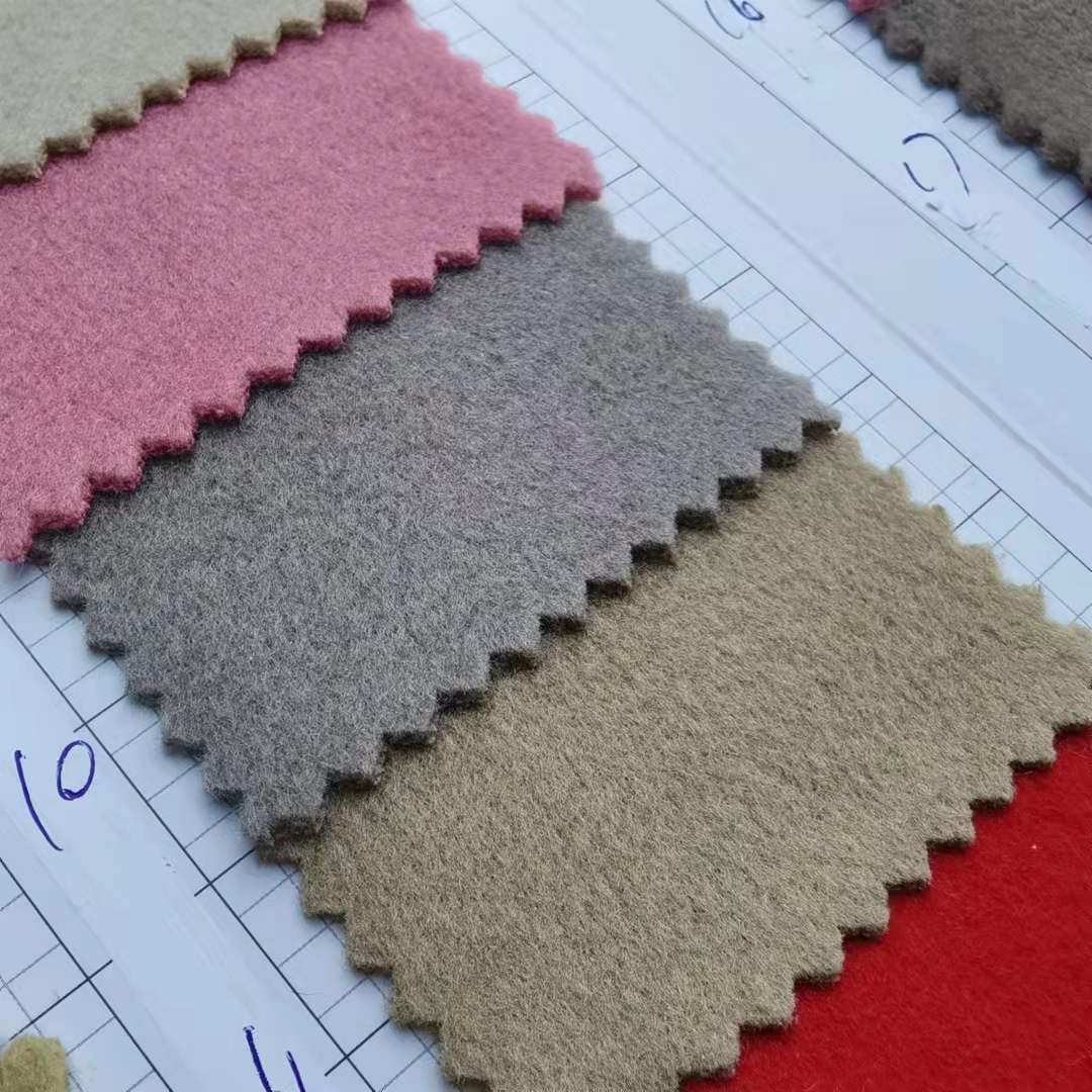 Antelope Fleece Slub Wool Single Shun Ry Cotton Polyester Wool Coat Coat Wool Fabric Spot Supply