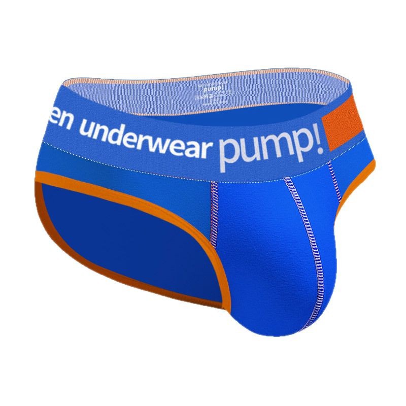 Thin Pump Underwear, Low-Waisted, Slim-Fitting, Butt-Lifting, Trendyy Color-Blocked Men's Sports Briefs, Export Single Bag