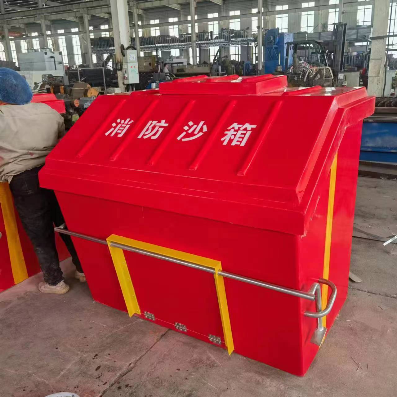 Fiberglass Fire Sand Box, Fire Equipment Box for Ships and Chemical Plants, Fire Extinguisher Box, Anti-Corrosion and Aging-Resistant Stainless Steel