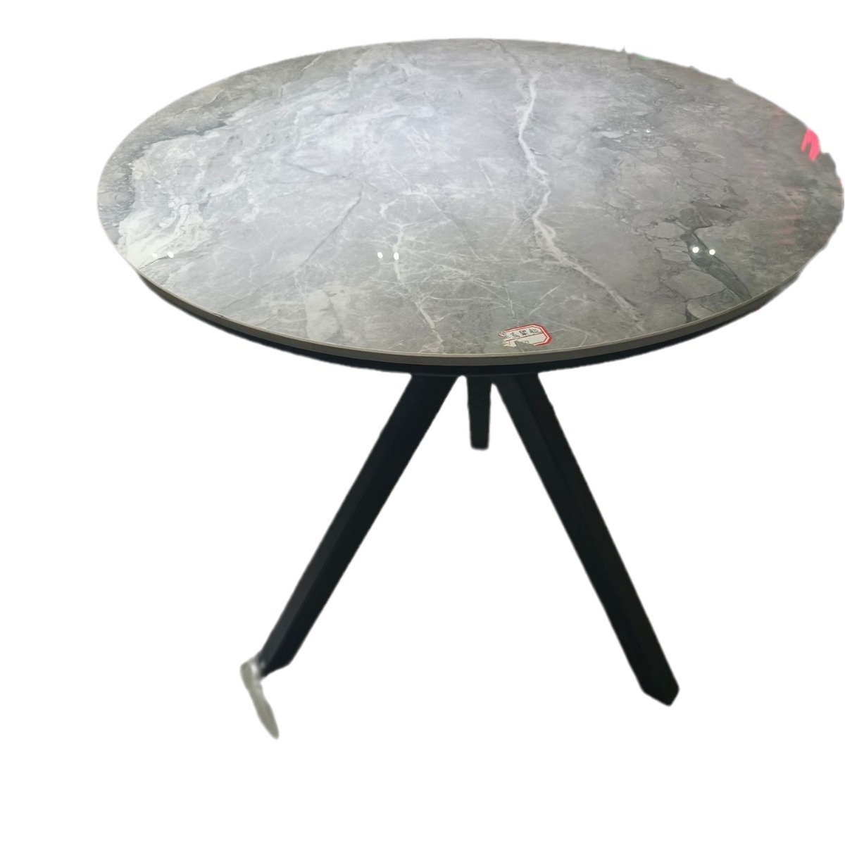 Light Luxury Modern Iron Side Table Living Room Slate Corner Table Small Coffee Table Bedside Table Round Table Simple Sofa Side Cabinet Side Table