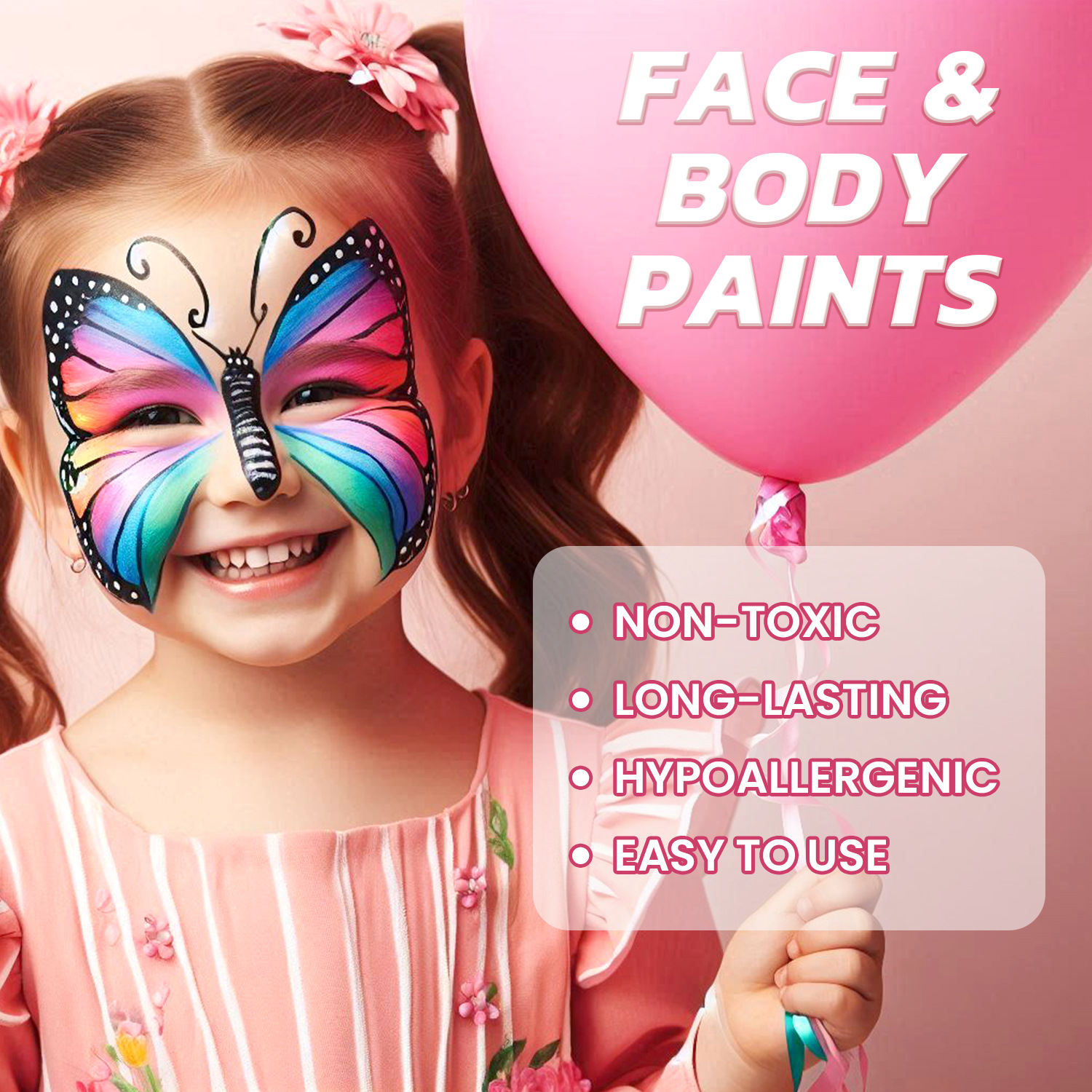 Cross-Border Popular Face Painting Tool Set Water-Soluble Children's Stage Eyebrow Decals Abstract Football Animal Human Body