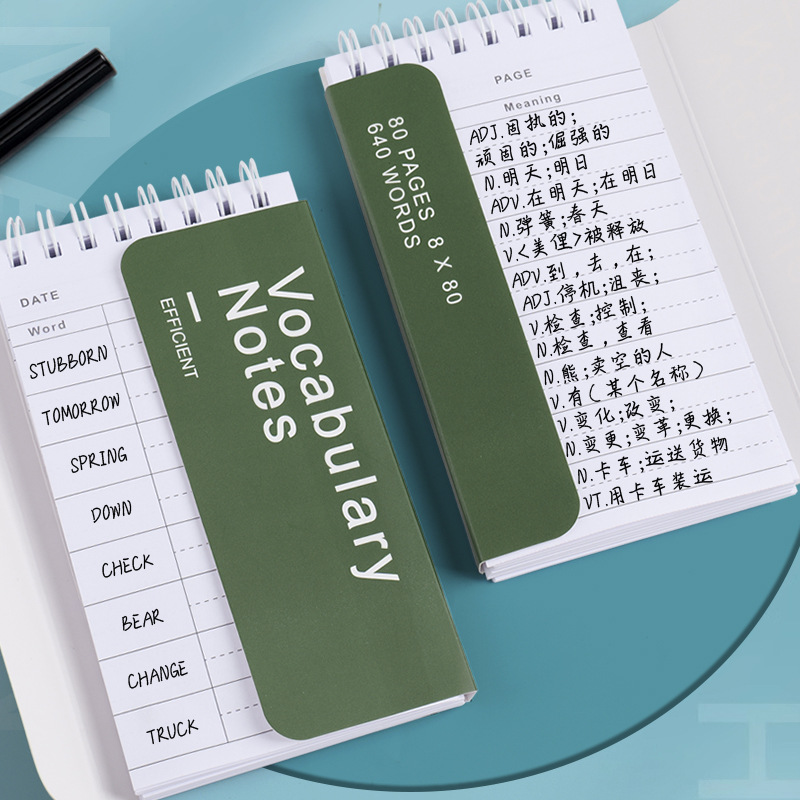 Word Book student mini pocket notepad portable note book ring buckle coil small notebook in stock wholesale