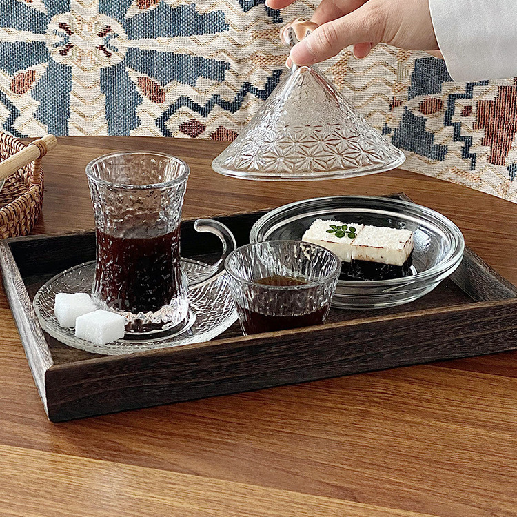 Export Turkey cup saucer suit glass black tea cup European Arabian afternoon tea scented tea small cup export