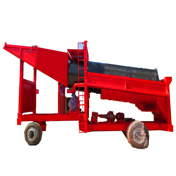 Mineral Processing Mobile Gold Panning Truck Congo Gold Extraction Equipment Alluvial Gold Mining Trommel Screen Gold Panning Equipment