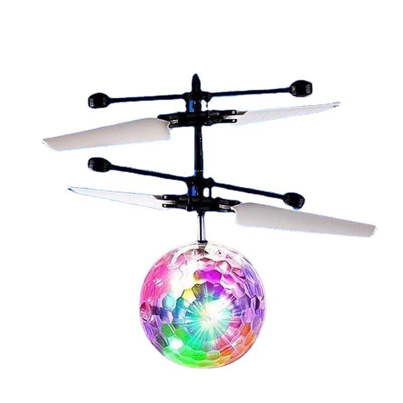 New and Unique Induction Crystal Ball, Floating with Lights, Flying Ball, Children's Remote Control Crystal Ball Toy, Induction Aircraft