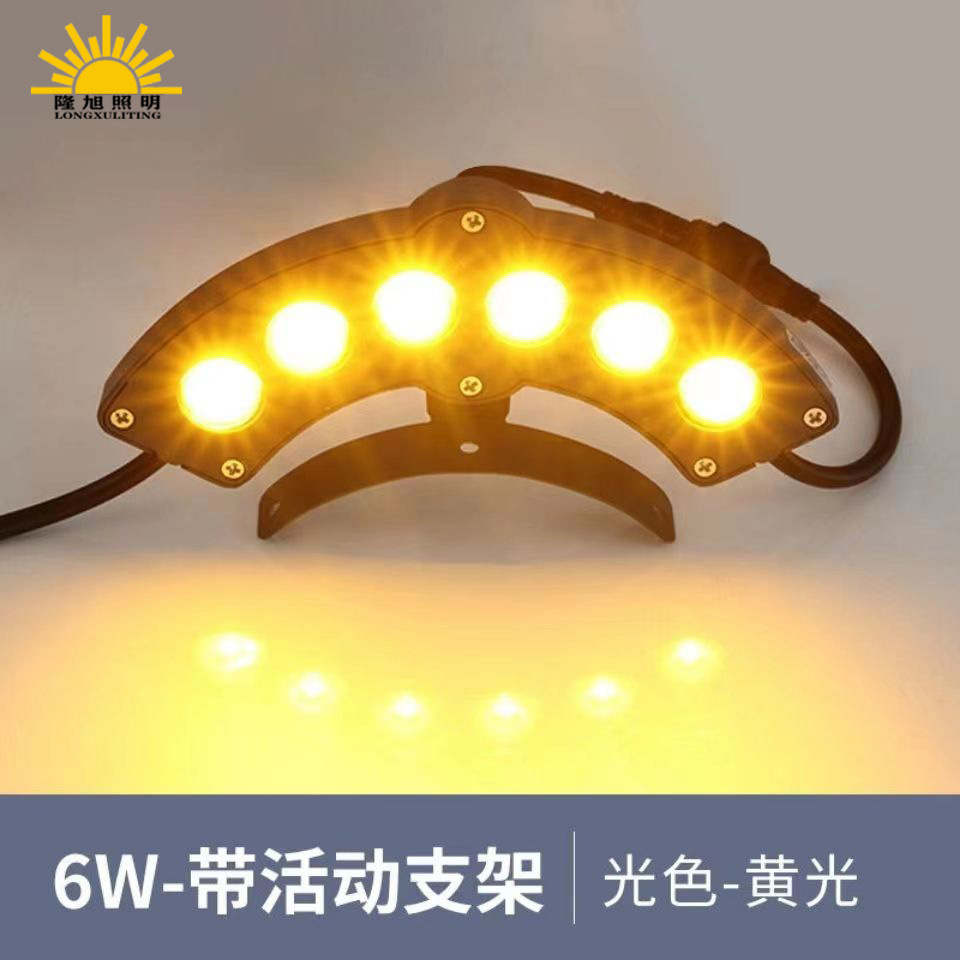 Led Corrugated Roof Light for Outdoor Waterproofing of Ancient Buildings, Suitable for Pavilions and Drum Towers, Featuring a Yellow Light and Unique Design for Roof Eaves and Glazed Tiles, 24V Tile Light